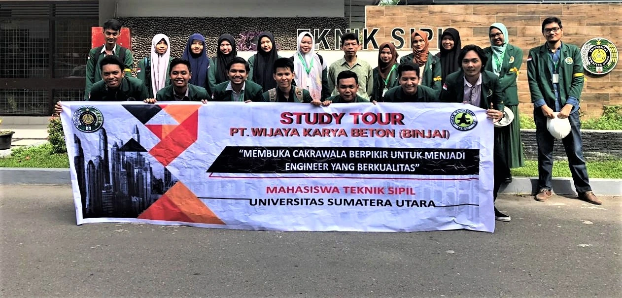 Kuliah Lapangan Mahasiswa Teknik Sipil USU ke PT. Wijaya Karya Beton (Binjai)
